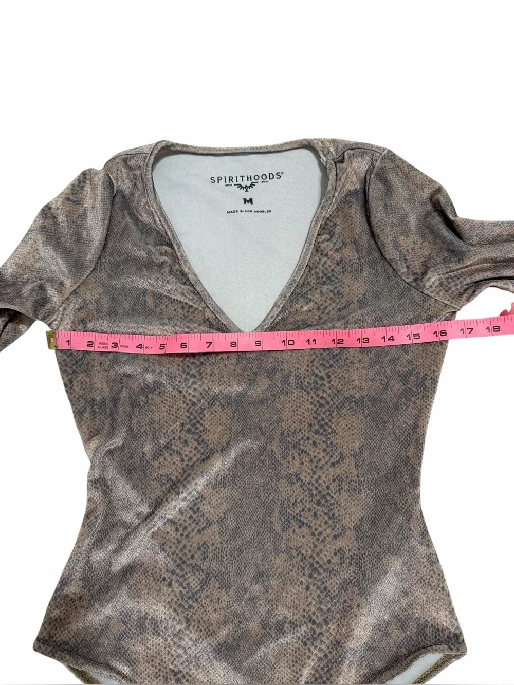 Spirithoods Snakeskin Velvet Bodysuit Size M - Picture 6 of 13